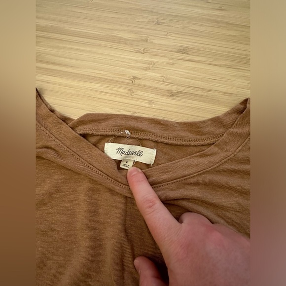 Madewell Linen-blend Muscle T-Shirt - Picture 2 of 3